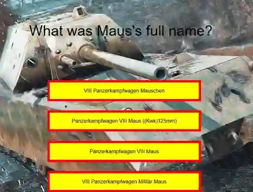 Jwèt Tank Quiz: Maus sou entènèt