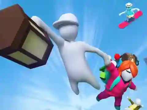Jwèt Fall Flat Battle sou entènèt