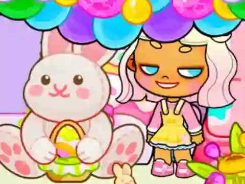 Jwèt Jigsaw Puzzle: Avatar World Easter Party sou entènèt