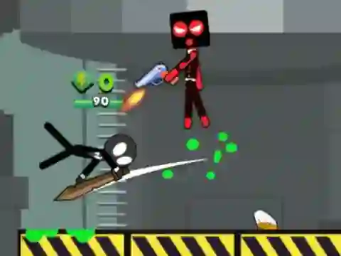 Jwèt Stick Fighting Online sou entènèt