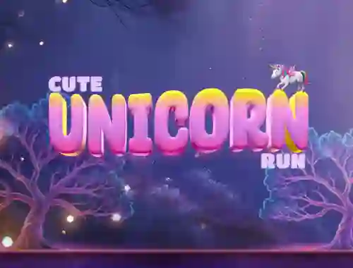 Jwèt Cute Unicorn Run sou entènèt