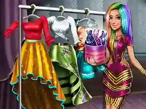 Jwèt Tris Runway Dolly Dress Up sou entènèt