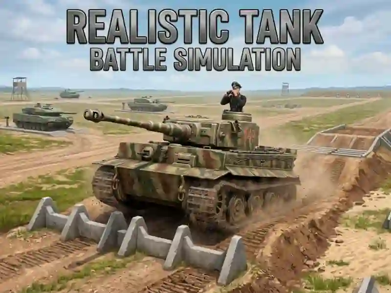 Jwèt Realistic Tank Battle Simulation sou entènèt