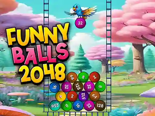 Jwèt Funny Balls 2048 sou entènèt