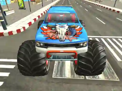 Jwèt Monster Truck City Parking sou entènèt