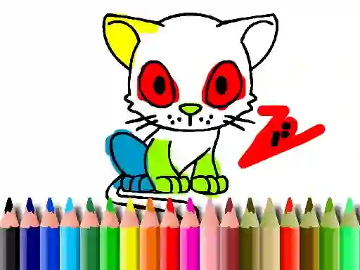 Jwèt Back To School: Cat Coloring sou entènèt