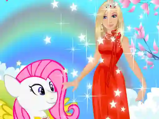 Jwèt Barbie and Pony Dressup sou entènèt