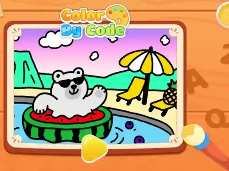 Jwèt Color By Code: Polar Bear sou entènèt