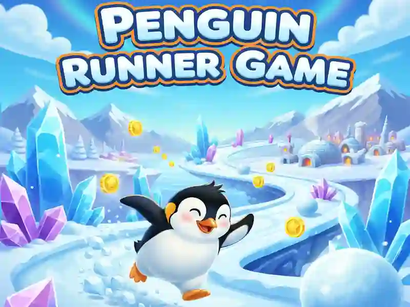Jwèt Penguin Runner Game sou entènèt