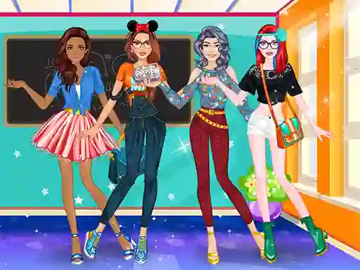 Jwèt High School Dress Up For Girls sou entènèt