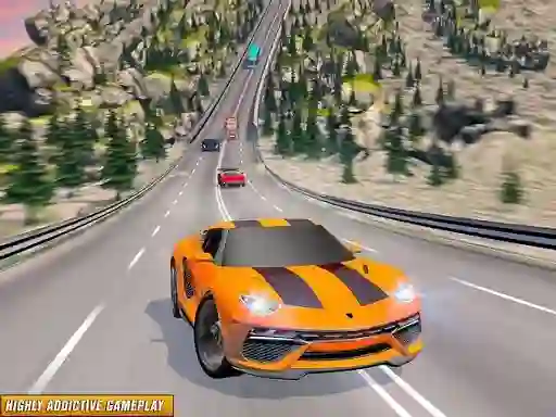 Jwèt Highway GT Speed Car Racer sou entènèt