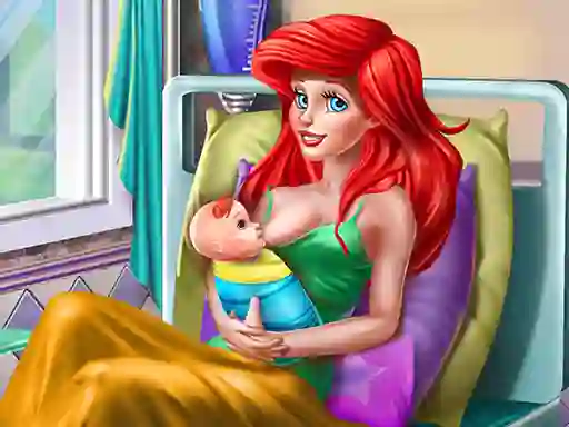 Jwèt Princess Mermaid Mommy Birth sou entènèt
