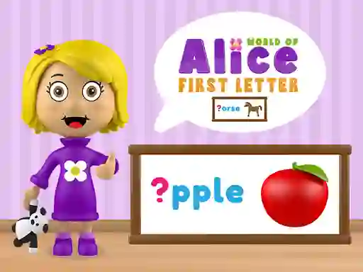 Jwèt World of Alice First Letter sou entènèt