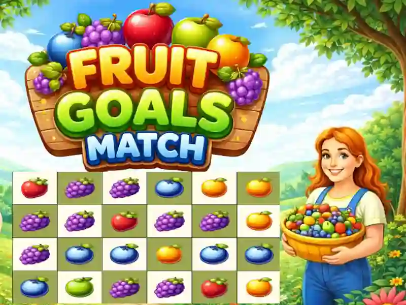 Jwèt Fruit Goals Match sou entènèt