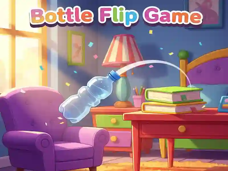 Jwèt Bottle Flip Game sou entènèt