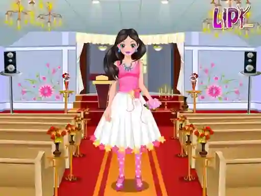 Jwèt Flower Girl Dress Up sou entènèt