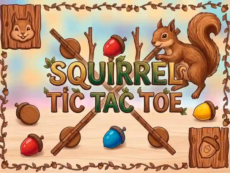 Jwèt Squirrel Tic Tac Toe sou entènèt