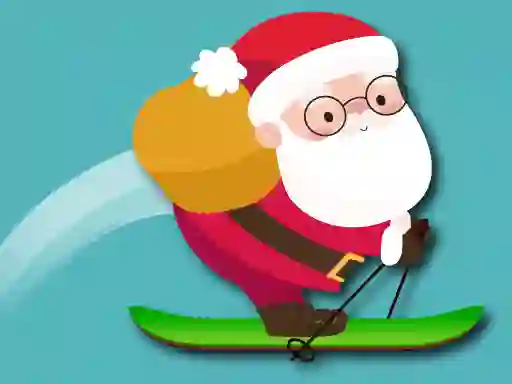 Jwèt Avalanche Santa Ski Xmas sou entènèt