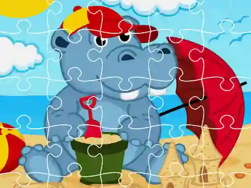 Jwèt Hippo Jigsaw sou entènèt