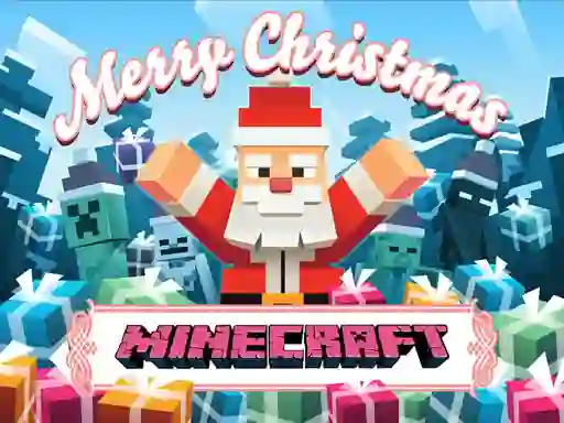 Jwèt MineCraft Christmas Jigsaw Puzzle sou entènèt