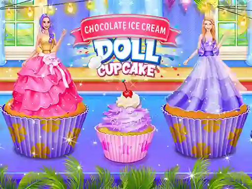 Jwèt Ice Cream Doll Cake Maker sou entènèt