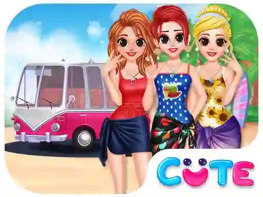Jwèt Besties Summer Vacation sou entènèt