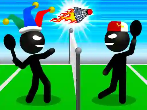 Jwèt Stickman Sports Badminton sou entènèt