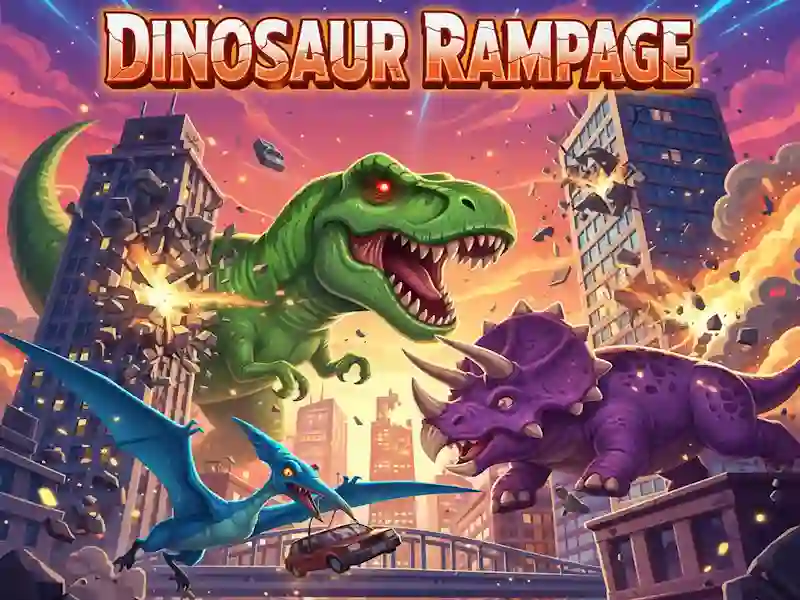 Jwèt Dinosaur Rampage sou entènèt