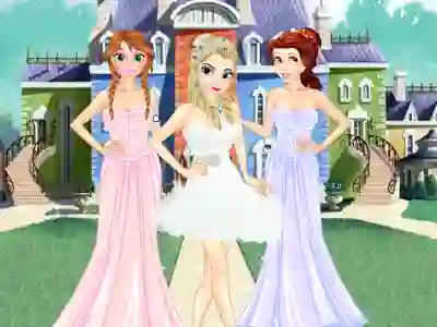 Jwèt Girls Ball Dress up sou entènèt