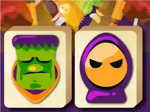 Jwèt Mahjong Halloween sou entènèt