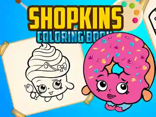 Jwèt Shopkins Coloring Book sou entènèt