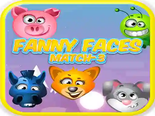 Jwèt Funny Faces Match-3 sou entènèt