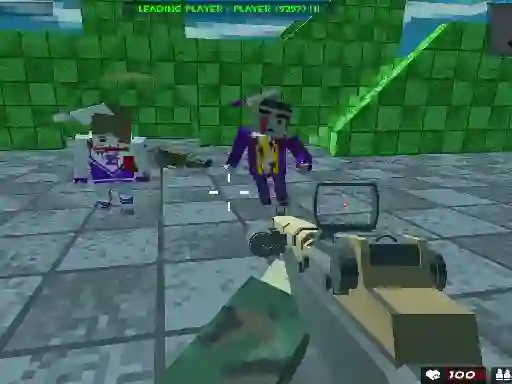 Jwèt Survival Shooting Xtreme Crazy Pixel Combat sou entènèt