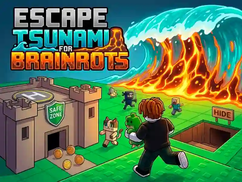 Jwèt Escape Tsunami for Brainrots sou entènèt