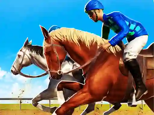 Jwèt Derby Riding Race 3d sou entènèt
