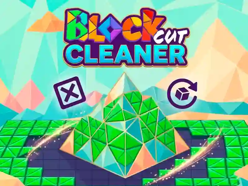Jwèt Block Cut Cleaner sou entènèt