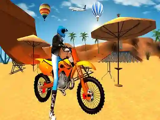 Jwèt Motocross Beach Game: Bike Stunt Racing sou entènèt