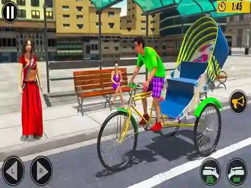 Jwèt Bicycle Tuk Tuk Aauto Rickshaw New Driving sou entènèt