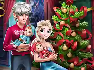 Jwèt Elsa Family Christmas sou entènèt