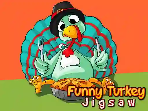 Jwèt Funny Turkey Jigsaw sou entènèt