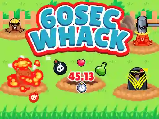 Jwèt 60 Second Whack sou entènèt