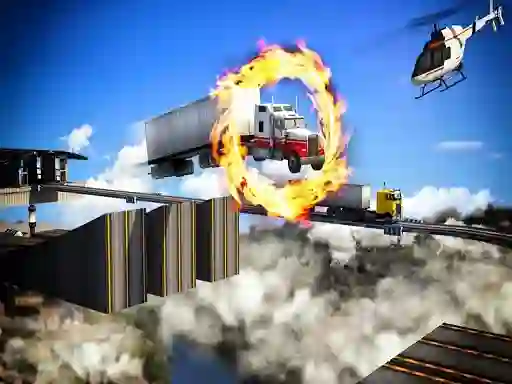 Jwèt Impossible Truck Driving Stunt Track Parking sou entènèt