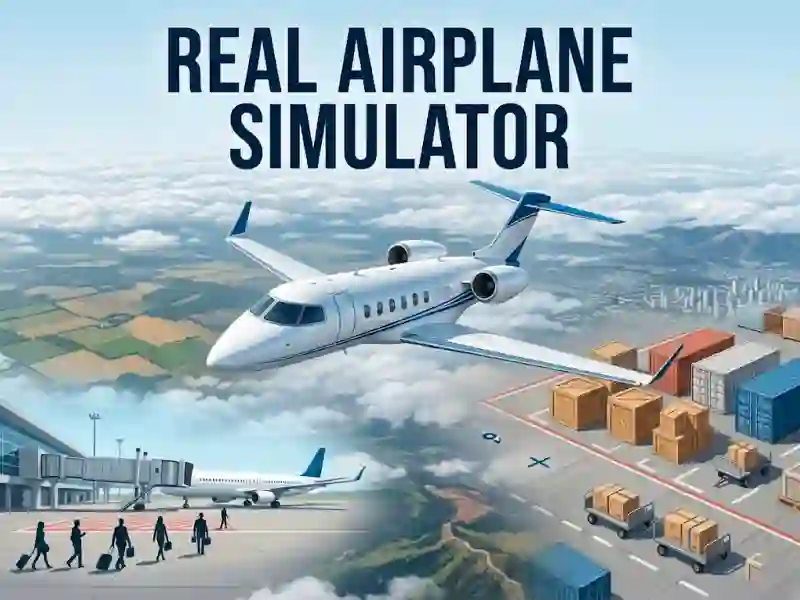 Jwèt Real Airplane Simulator sou entènèt