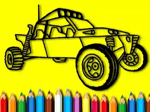 Jwèt Back To School: Rally Car Coloring Book sou entènèt