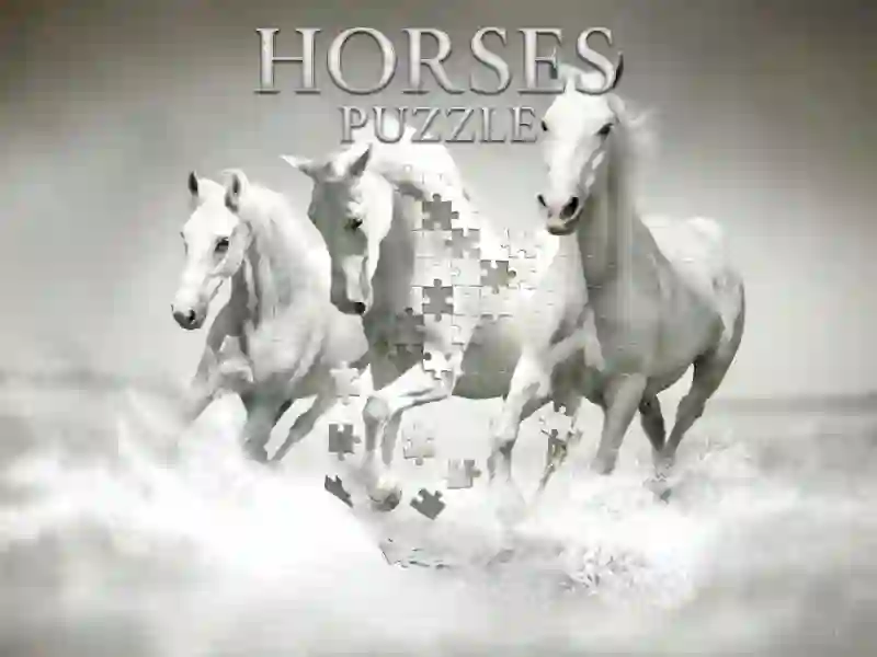 Jwèt Horses Puzzle sou entènèt