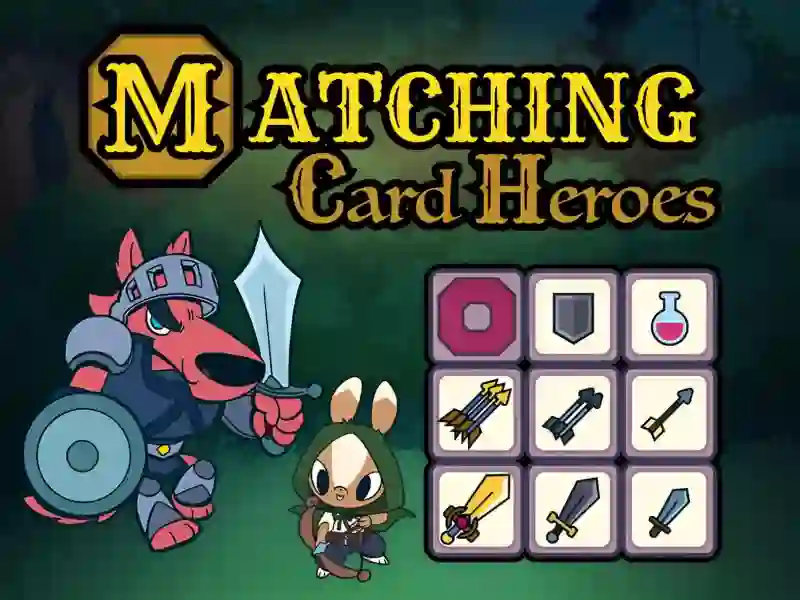Jwèt Matching Card Heroes sou entènèt