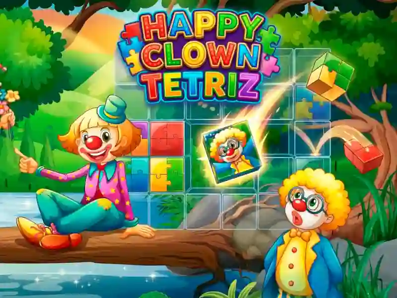 Jwèt Happy Clown Tetriz sou entènèt