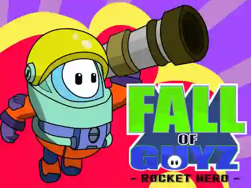 Jwèt Fall Guys Rocket Hero sou entènèt
