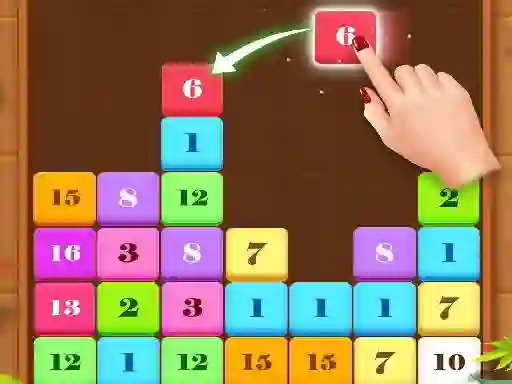 Jwèt Numbers Merge sou entènèt