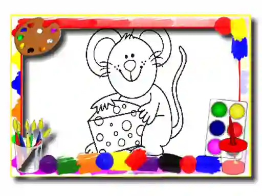 Jwèt Kids Cartoon Coloring Book sou entènèt